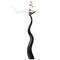 Tall Ceramic Black Animal Horn Floor Vase Elegant for Entryway Dining Living Room Decor Statement Piece with Distinctive Antler-Inspired Design Blending Contemporary Elegance and Nature-Inspired
